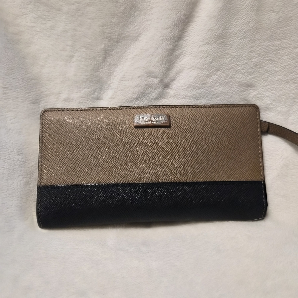 Kate Spade Staci Colorblock Large Slim Bifold Wallet